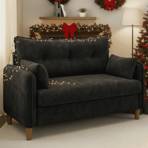 50" Loveseat Couch with Tufted Design | Space-Saving Love Seat Sofa for Small Spaces